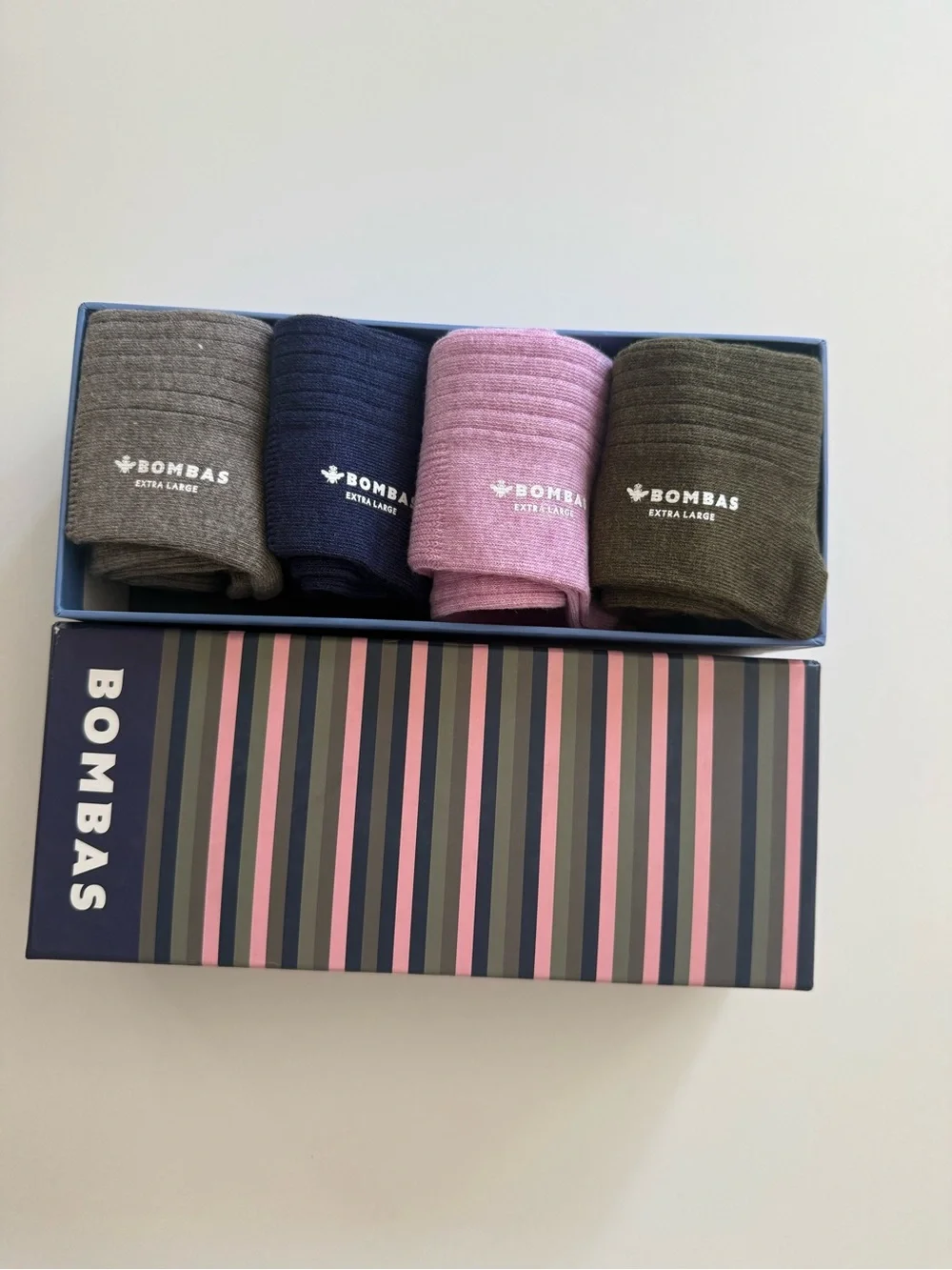 Bombas gift box High Knee Ribbed Sock 4-pair
